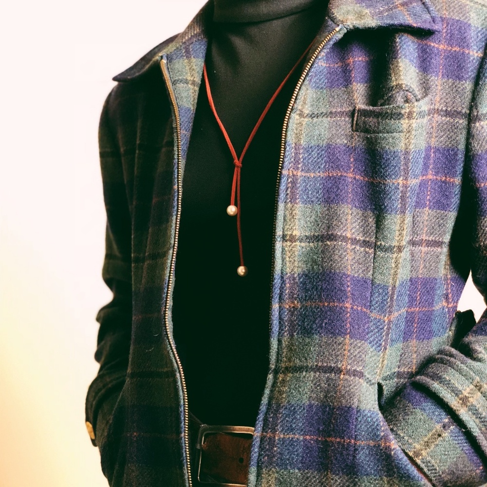 Wool Plaid Jacket - Picture 2 of 3